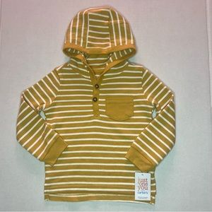 Carter’s Baby Boys Striped Henley Hooded Long-Sleeve Shirt(24Months)